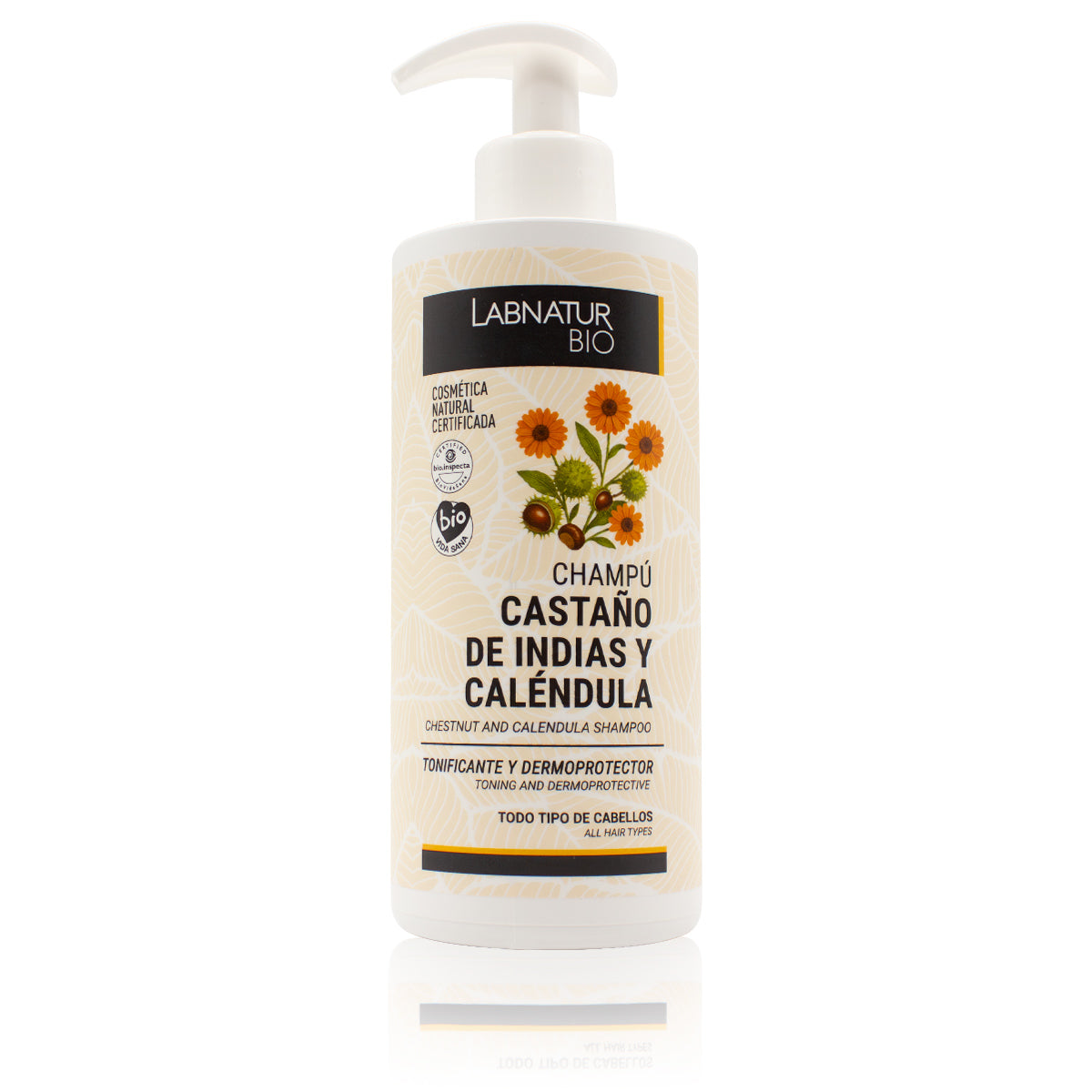 LABNATUR BIO Chestnut & Calendula Shampoo All Hair Types Certified Organic 450 mL