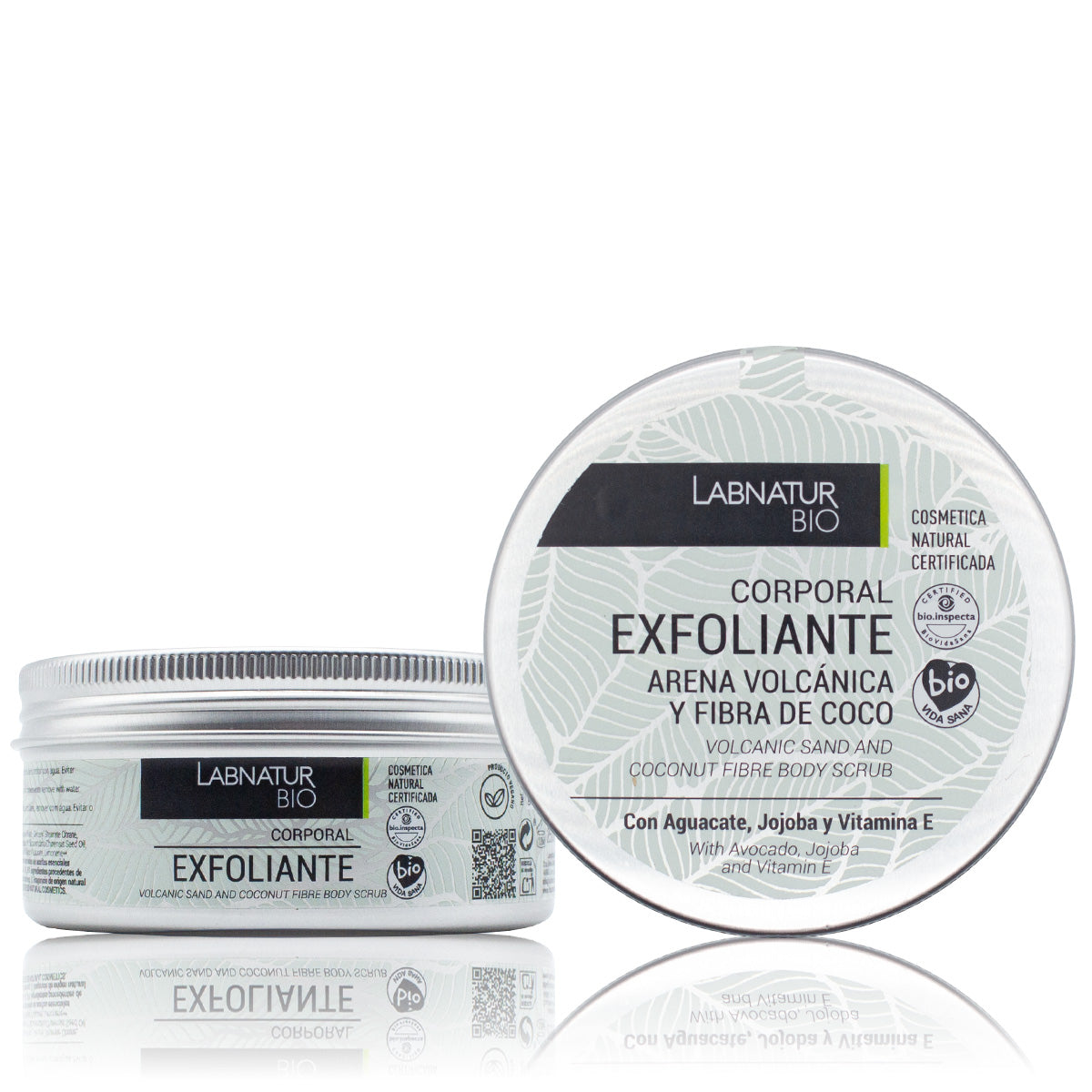 LABNATUR BIO Volcanic Sand & Coconut Fibre Body Scrub Certified Natural & Organic 250 mL