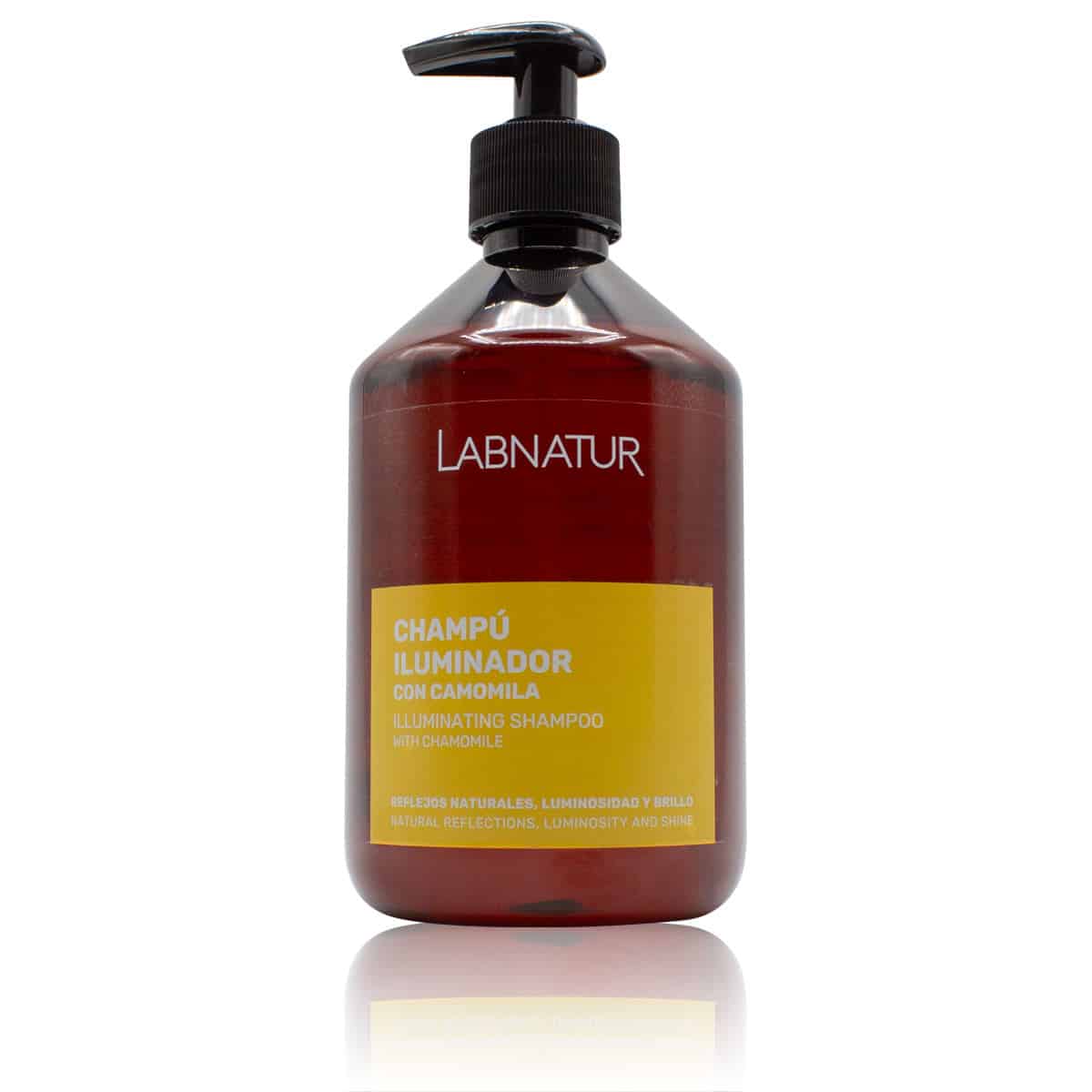 LABNATUR ILLUMINATING SHAMPOO WITH CHAMOMILE CERTIFIED NATURAL 500 ML MADE IN SPAIN
