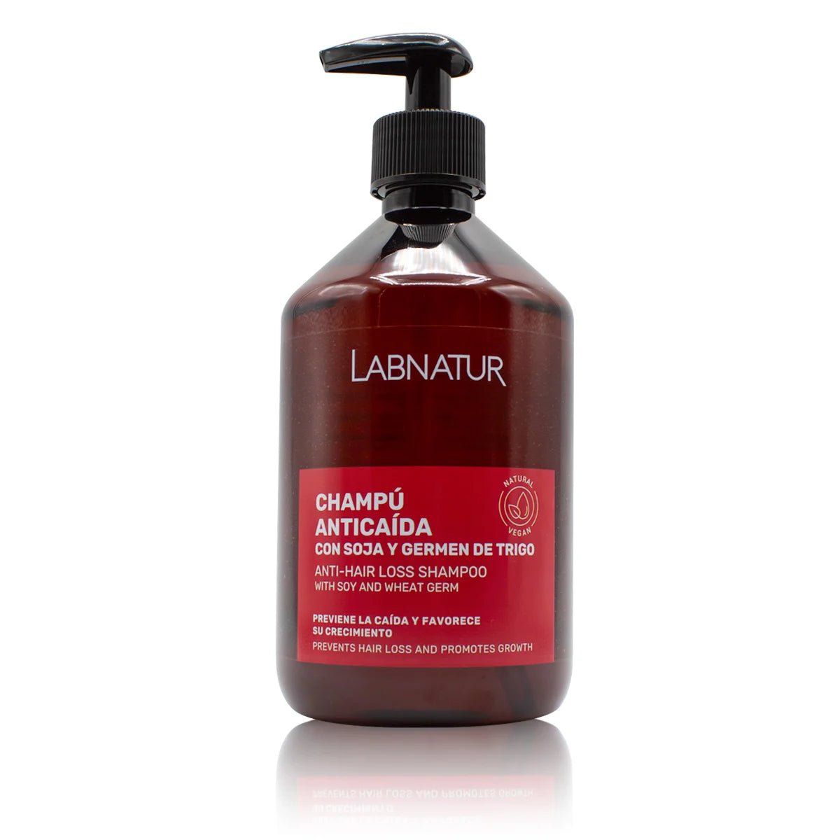 LABNATUR ANTI-HAIR LOSS SHAMPOO WITH SOY & WHEAT GERM CERTIFIED NATURAL 500 ML MADE IN SPAIN