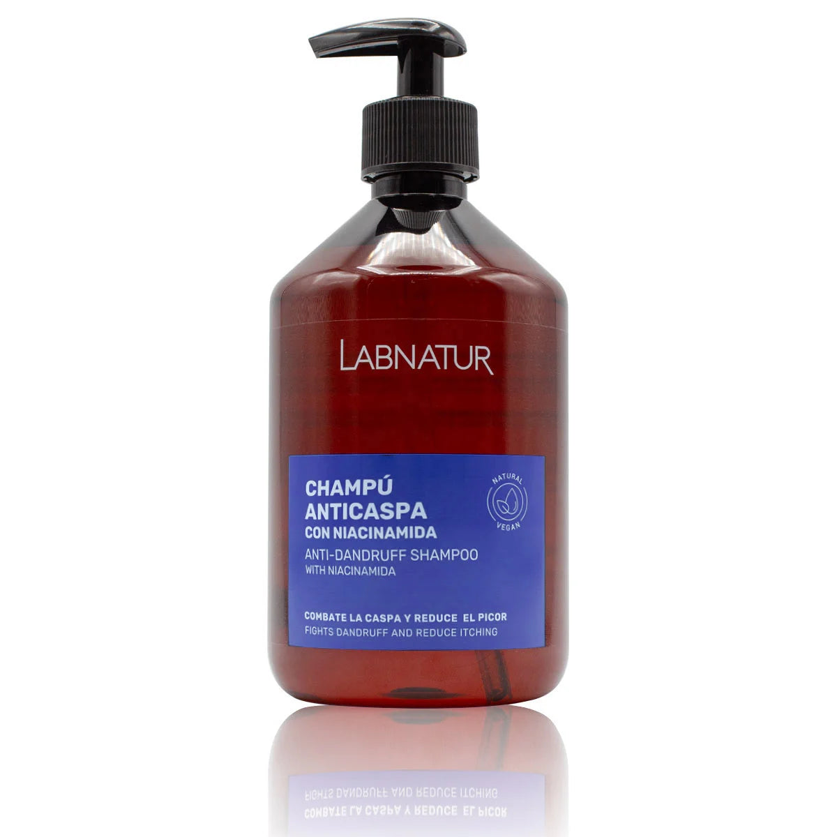 LABNATUR ANTI-DANDRUFF SHAMPOO WITH NIACINAMIDE CERTIFIED NATURAL 500 ML MADE IN SPAIN