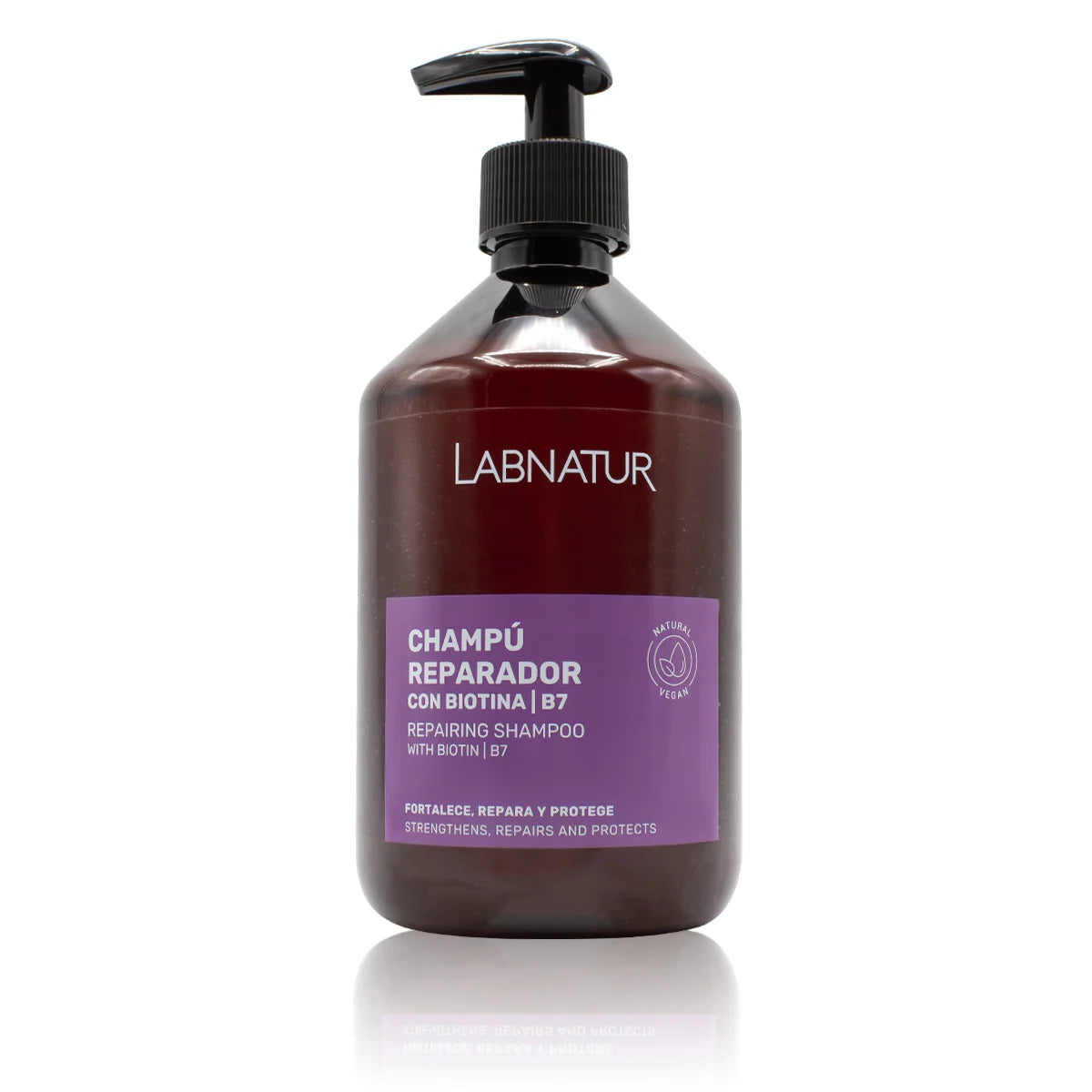 LABNATUR REPAIRING SHAMPOO WITH BIOTIN B7 CERTIFIED NATURAL 500 ML MADE IN SPAIN