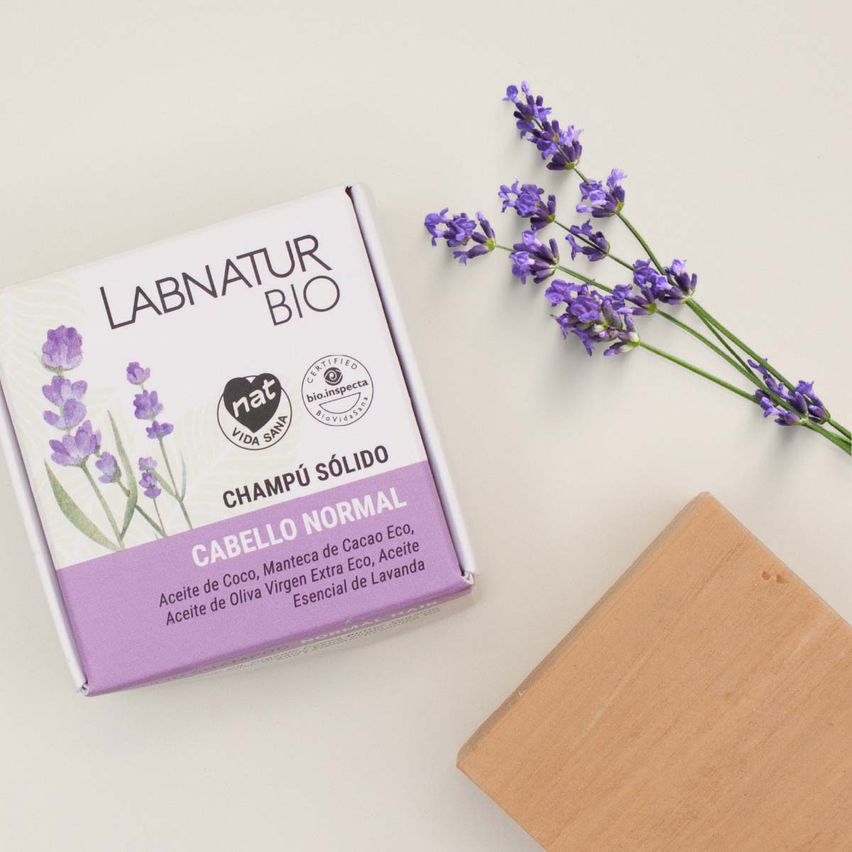 LABNATUR BIO SOLID SHAMPOO NORMAL HAIR CERTIFIED NATURAL ORGANIC 75 G MADE IN SPAIN