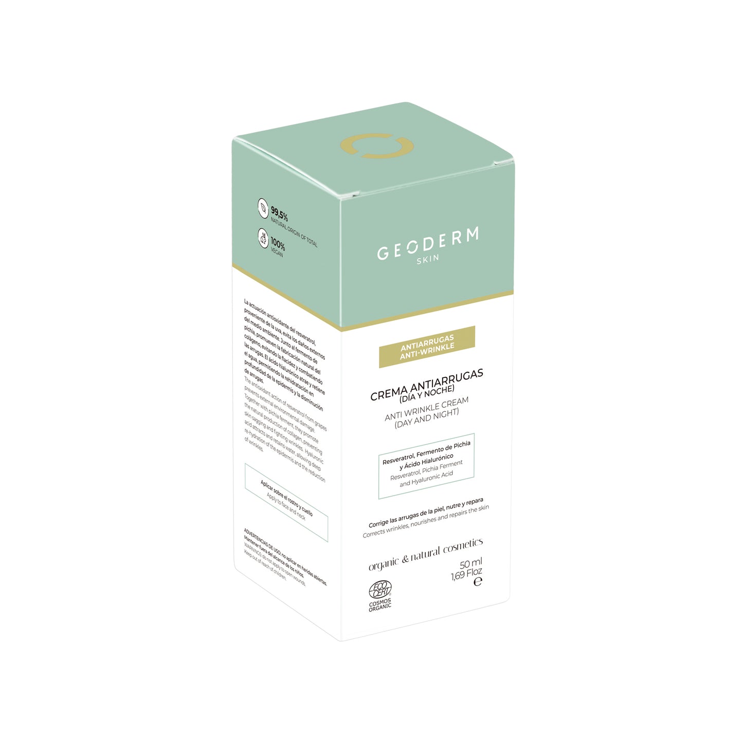 GEODERM Anti-Wrinkle Cream Day & Night Certified Organic 50 mL