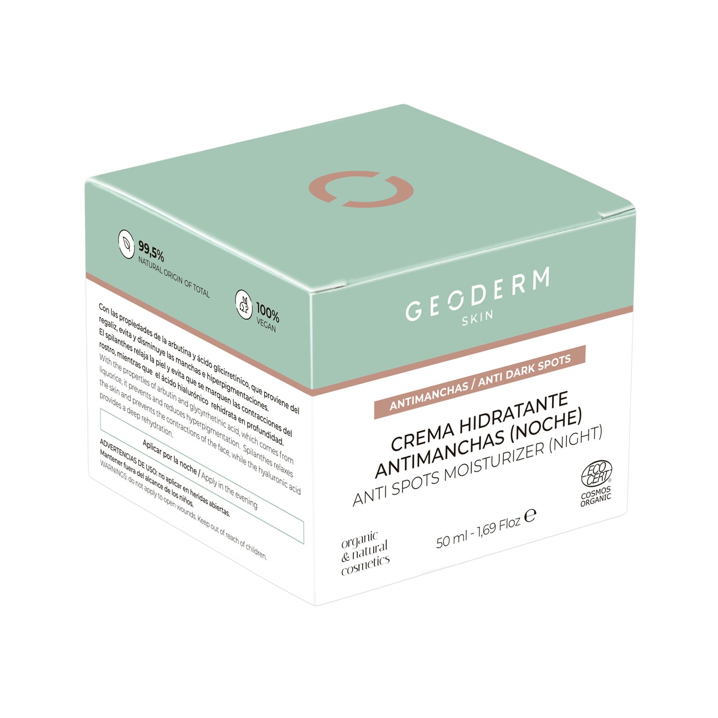 GEODERM Hydratant Anti-Taches Nuit Certifié Bio 150 mL