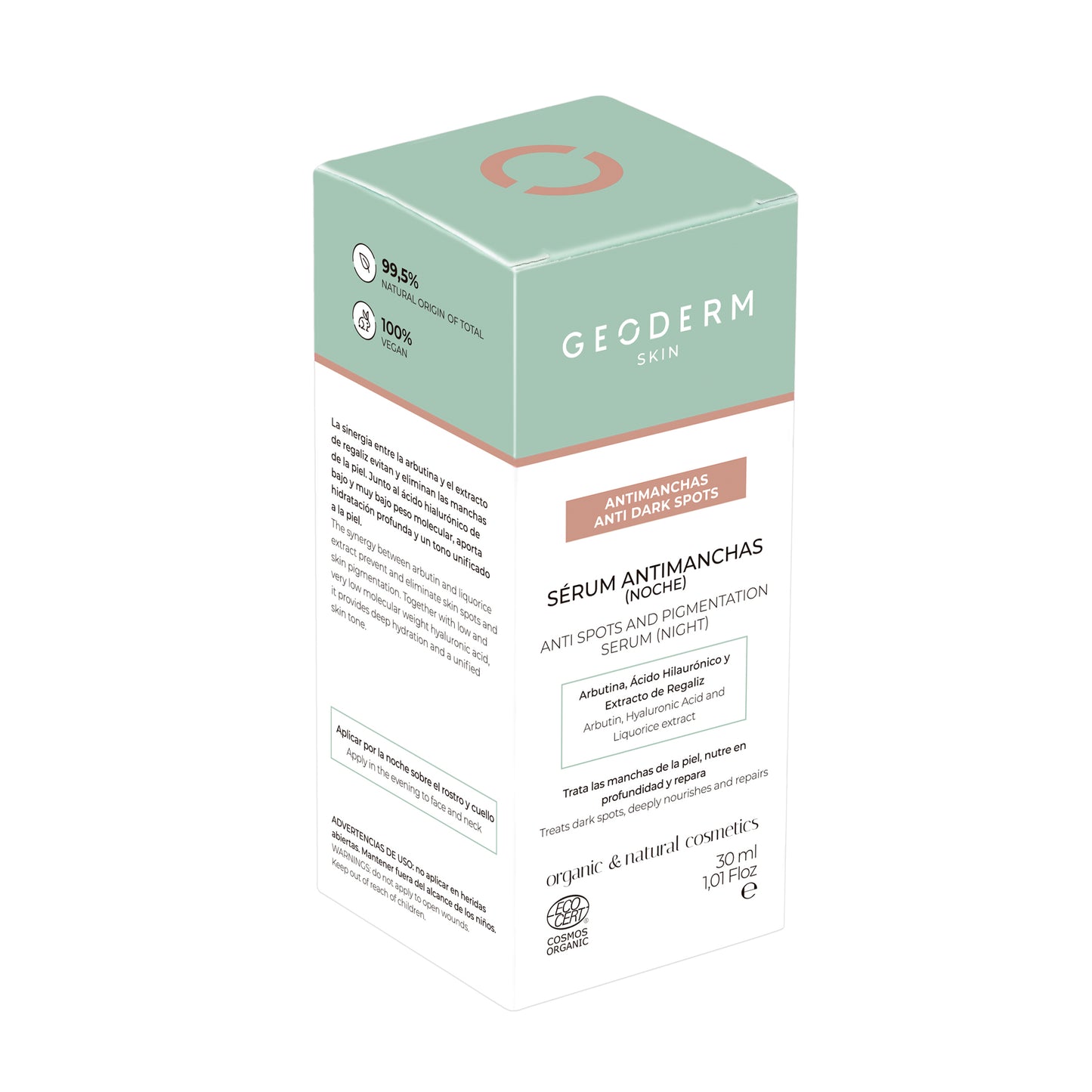 GEODERM Anti Spots & Pigmentation Night Serum Certified Organic 30 mL
