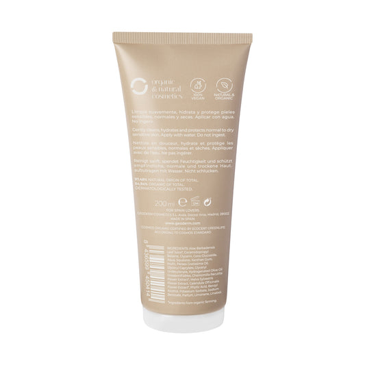 GEODERM SHOWER GEL NORMAL TO DRY SENSITIVE SKIN CERTIFIED ORGANIC 200 ML MADE IN SPAIN
