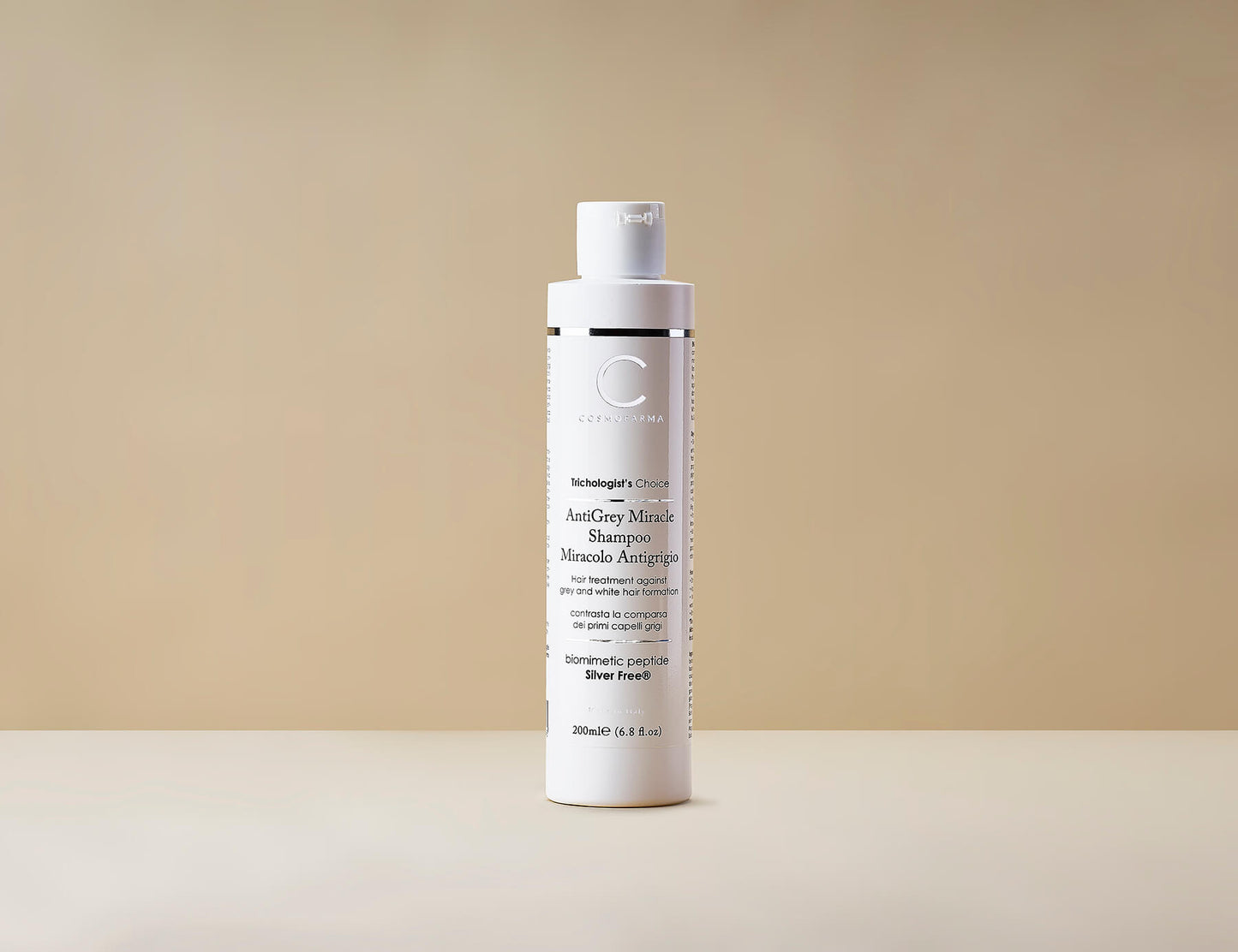 COSMOFARMA ANTI-GREY MIRACLE SHAMPOO WITH SILVERFREE® 200 ML MADE IN ITALY