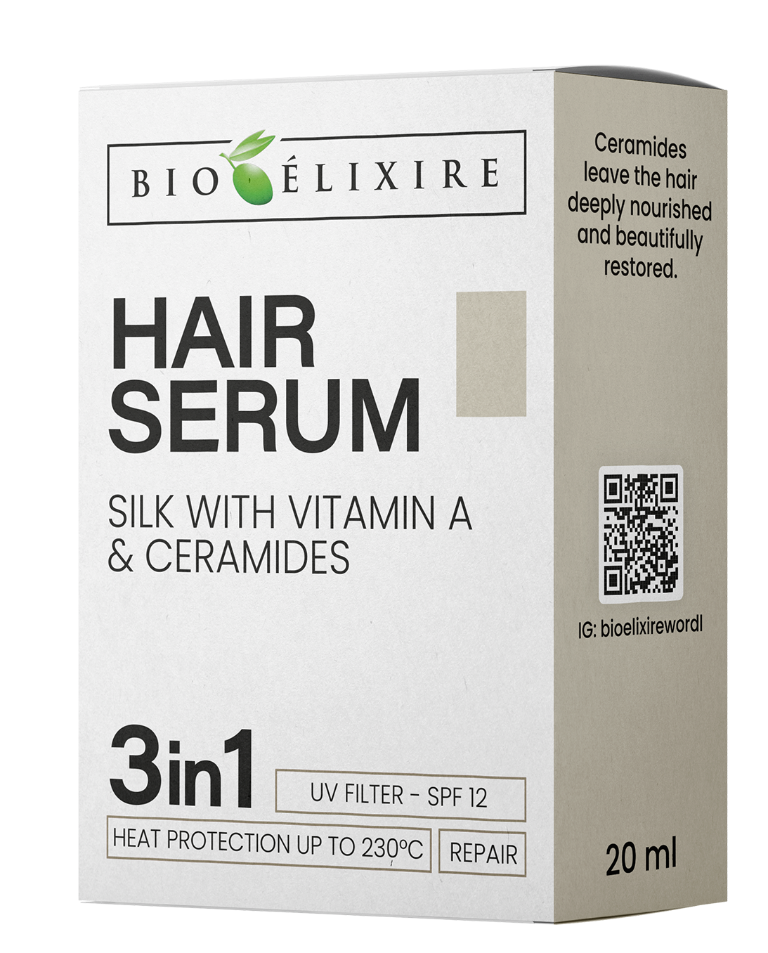 Bioelixire Hair Serum Silk With Vitamin A & Ceramides 20 mL