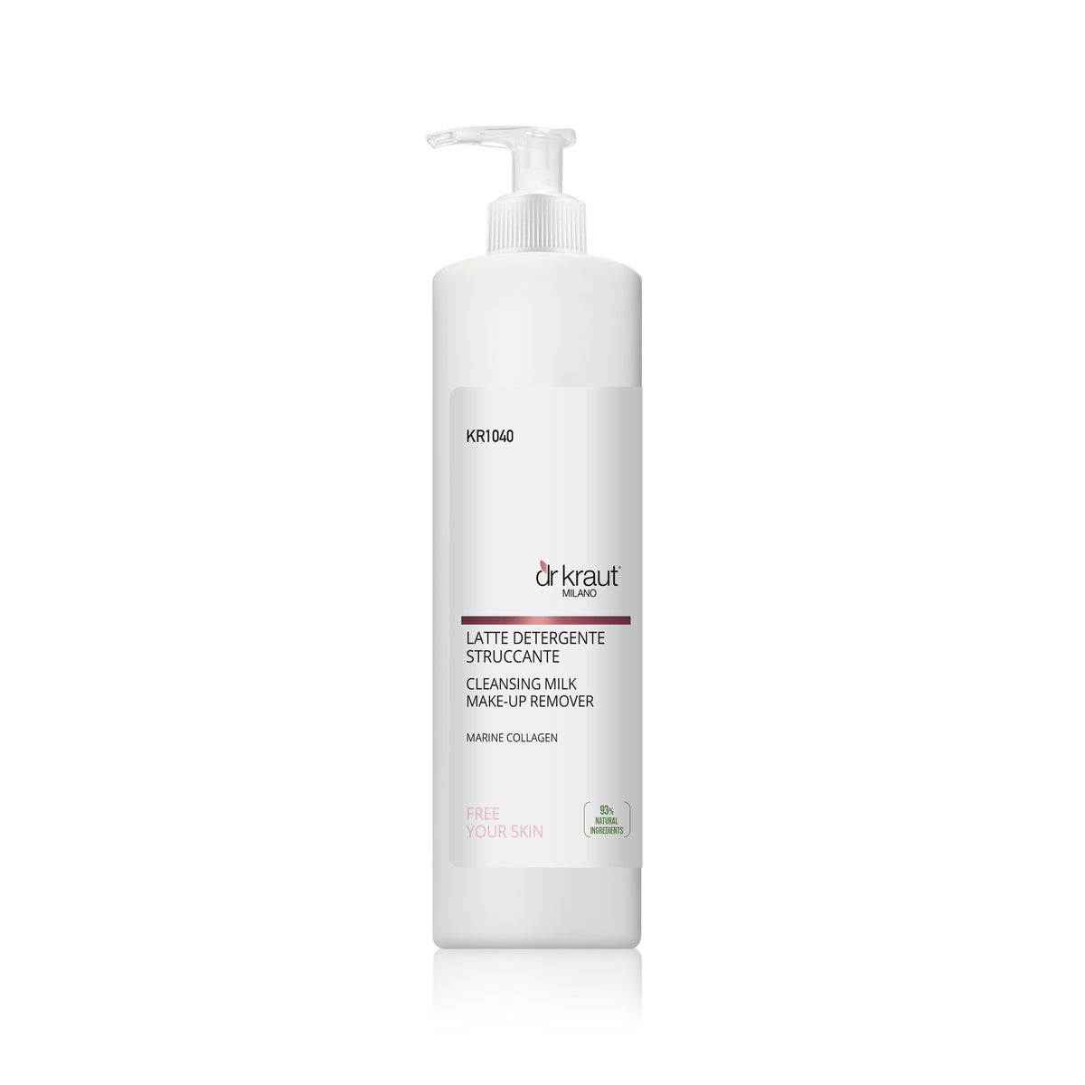 DR. KRAUT MILANO CLEANSING MILK MAKE-UP REMOVER WITH MARINE COLLAGEN 200 ML MADE IN ITALY