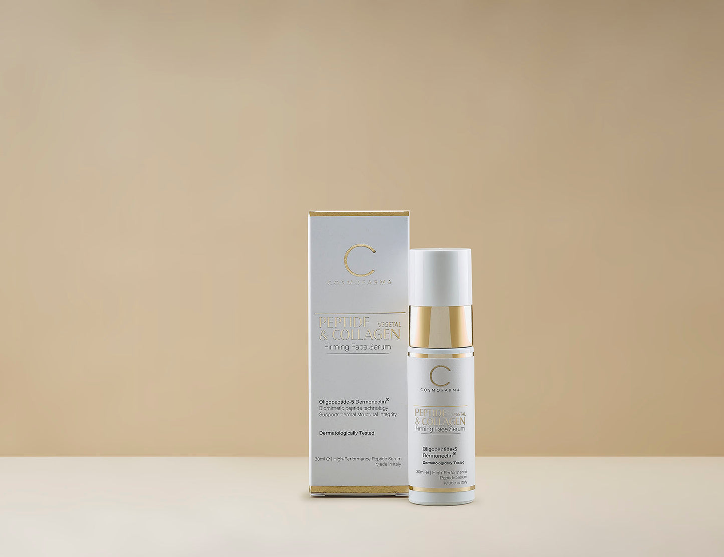 COSMOFARMA PEPTIDES & PLANT COLLAGEN FIRMING FACE SERUM 30 ML MADE IN ITALY