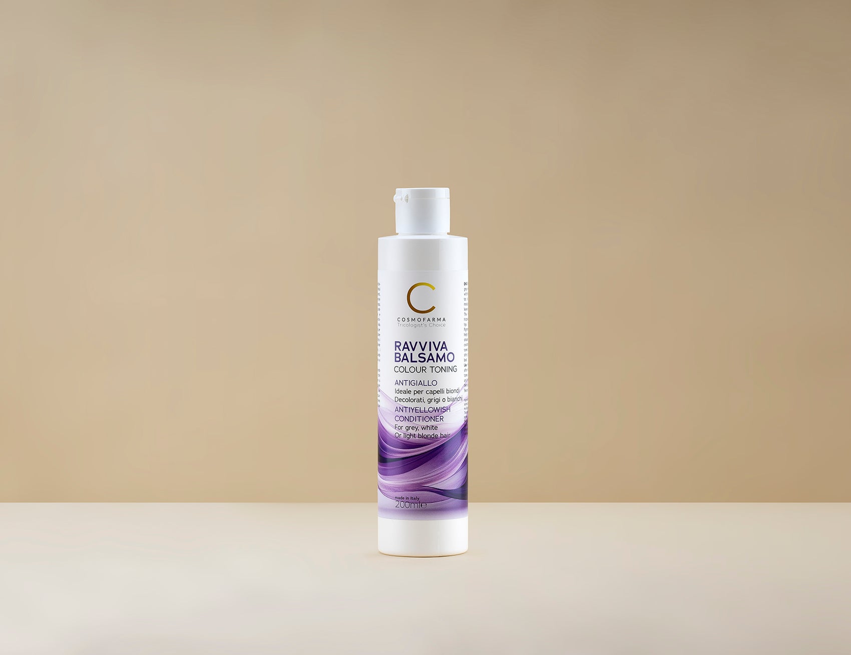 COSMOFARMA RAVVIVA COLOUR TONING ANTI-YELLOW CONDITIONER 200 ML MADE IN ITALY