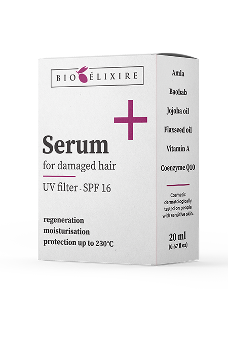 Bioelixire Hair Serum For Damaged Hair UV Filter SPF 16 20 mL