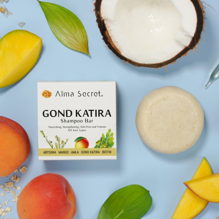 Alma Secret Gond Katira Smooth Solid Shampoo Bar Certified Natural 85 g