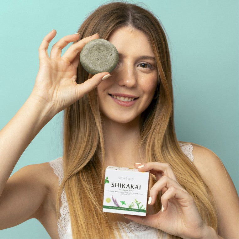 Alma Secret Shikakai Anti Hair-Loss Solid Shampoo Bar Certified Natural 85 g
